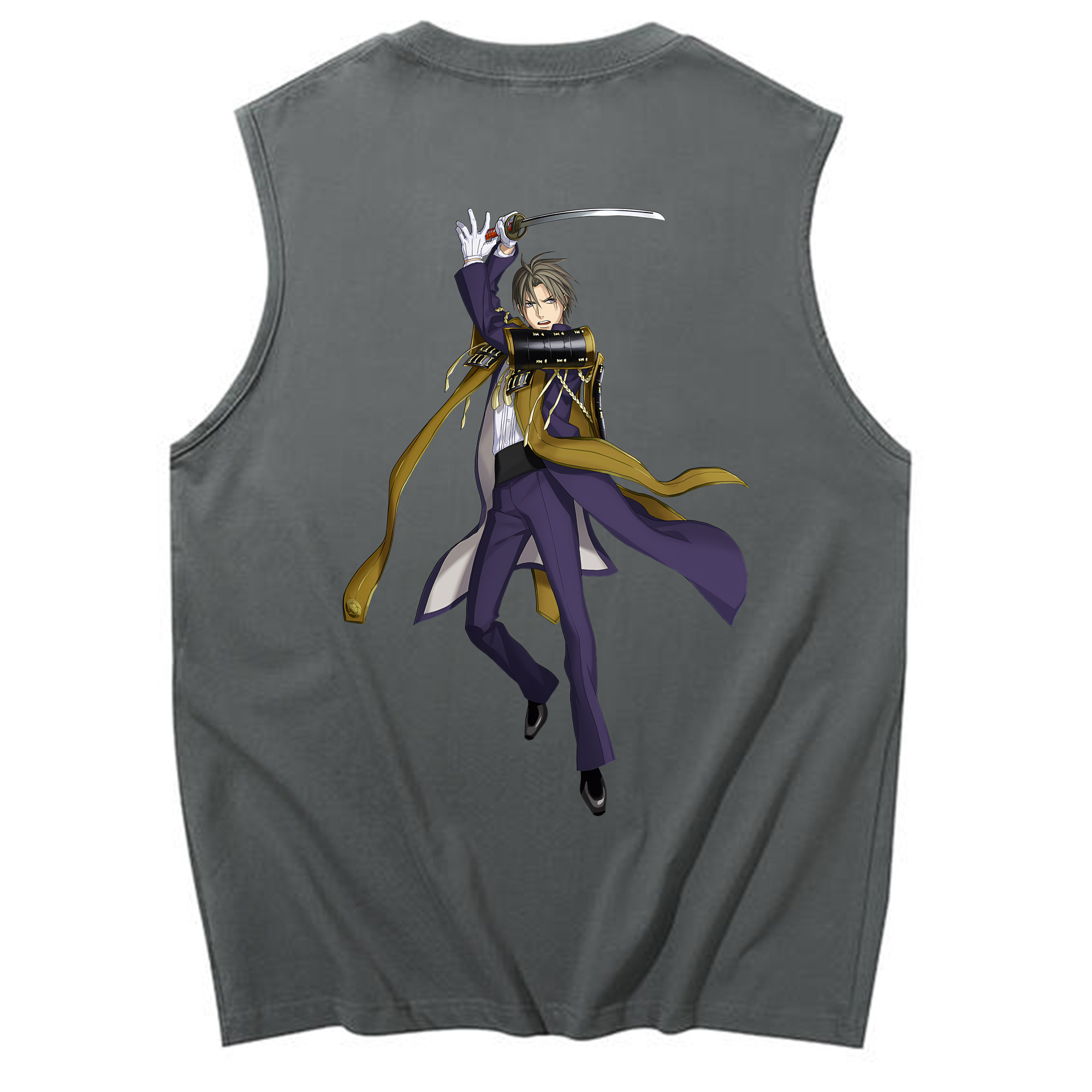 （画像用） 刀剣乱舞 Touken Ranbu コットン100％タンクトップ（背面プリント）
